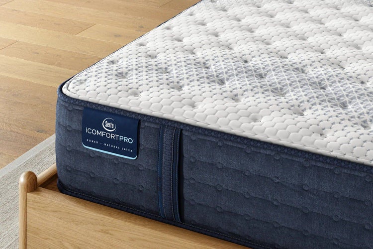 Serta iComfort Pro Mattress on Wooden Frame
