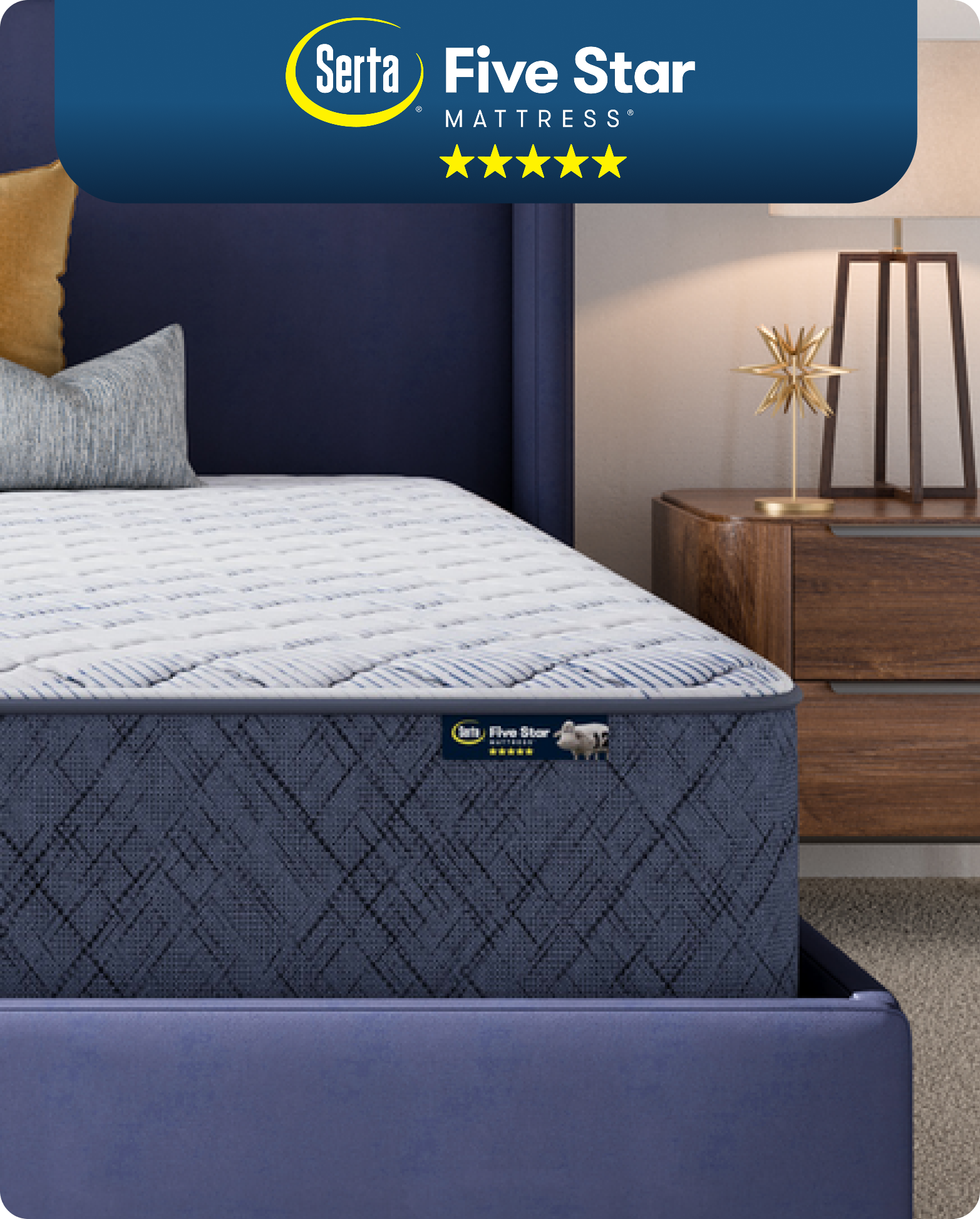 Serta Five Star Mattress in Modern Bedroom